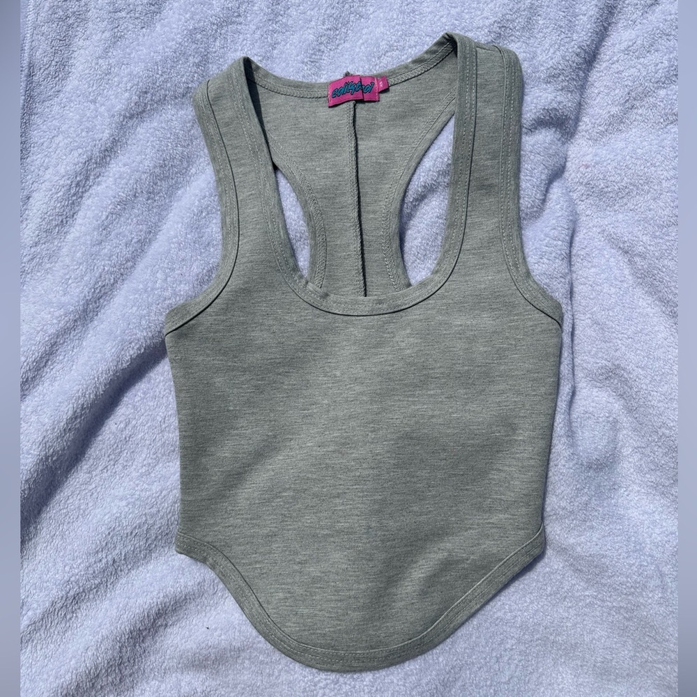 Edikted Olive Green Tank Top